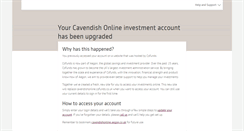 Desktop Screenshot of cavendishonline.cofunds.co.uk