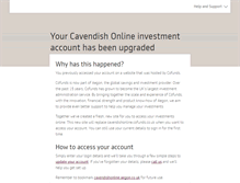 Tablet Screenshot of cavendishonline.cofunds.co.uk